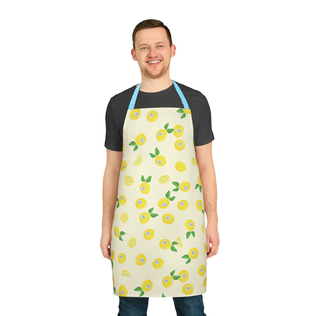 Organic Lemonia Cooking Apron with 3-Color Straps