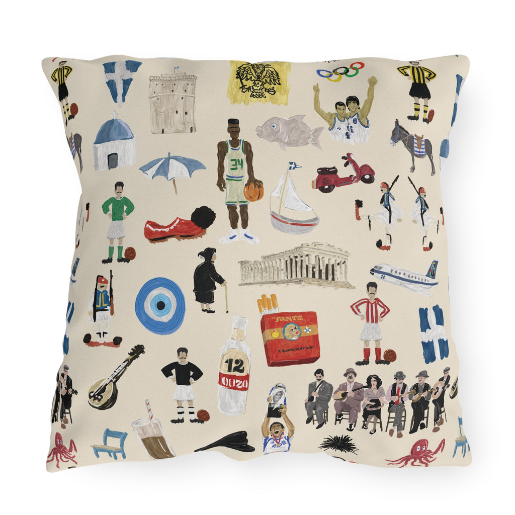 So You're Greek Outdoor Pillows