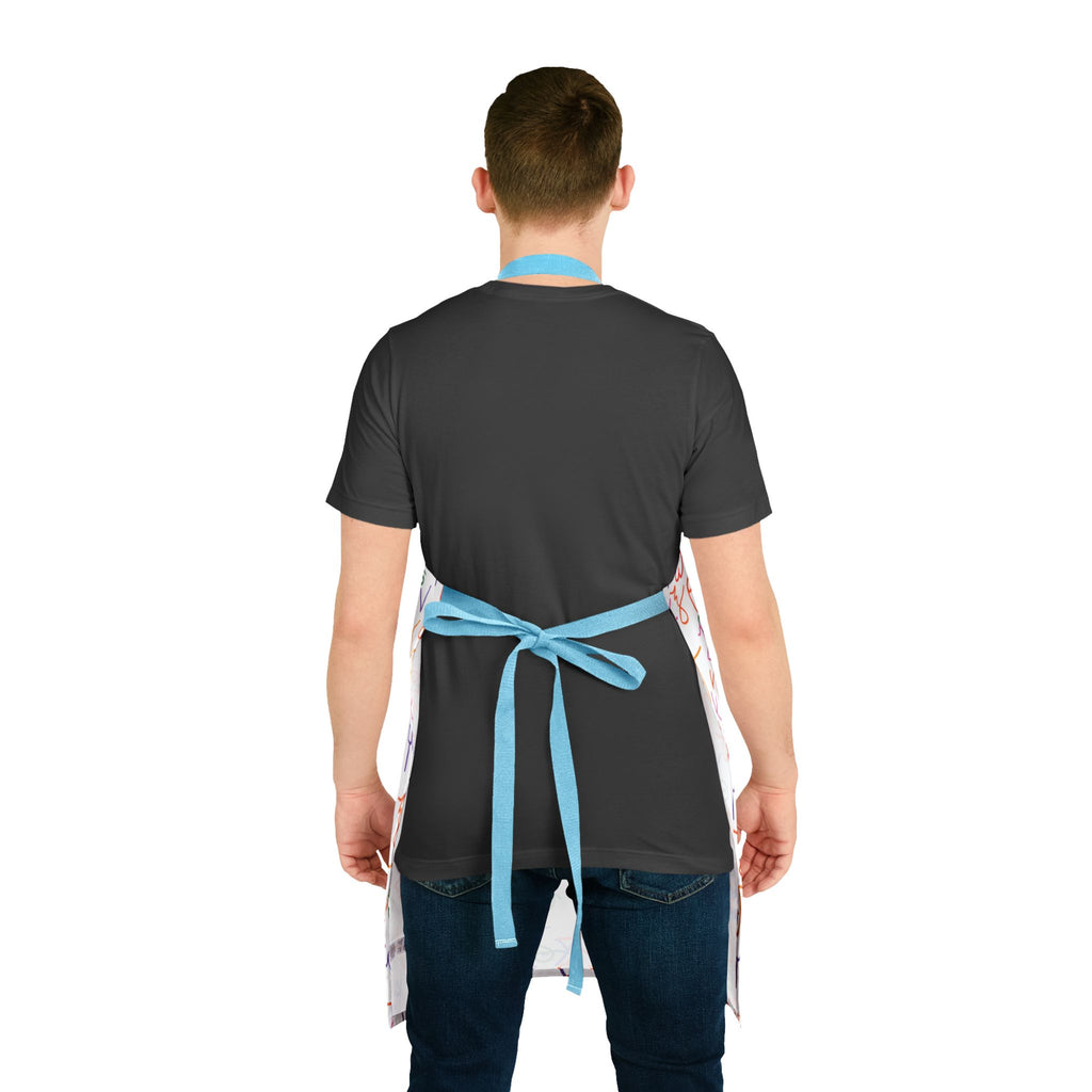 Back to Greek School Cooking Apron with 2-Color Straps