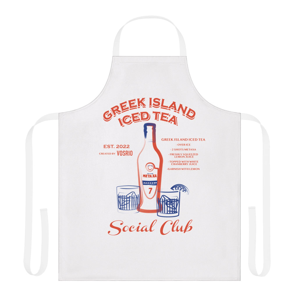 VOSRIO Social Club Cooking Apron with 2-Color Straps