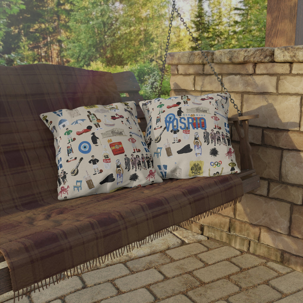 So You're Greek Outdoor Pillows