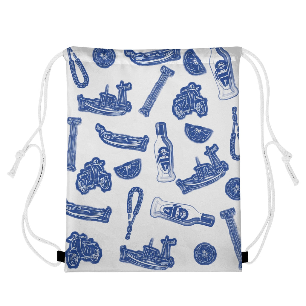 VOSRIO Social Club Blue Shower Curtain