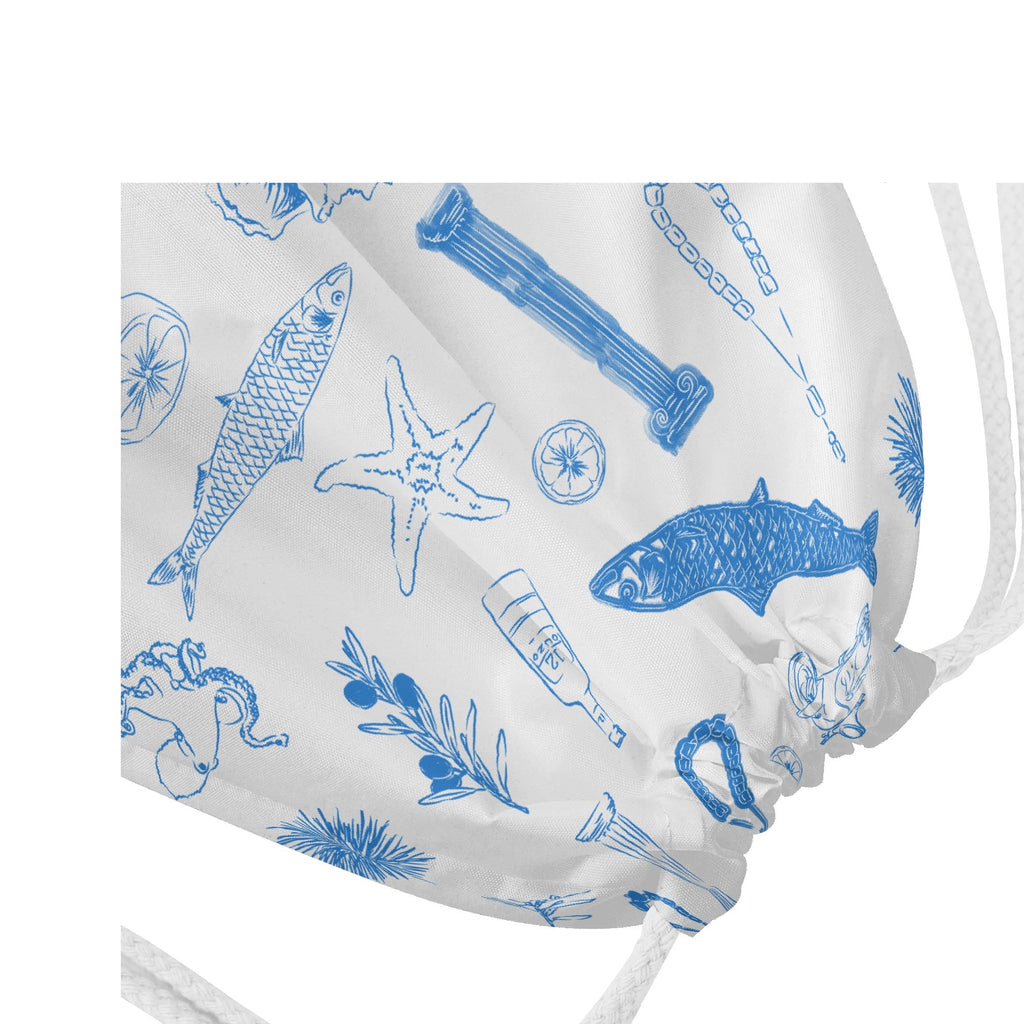 Greek Sardelles Table Runner Tablecloth
