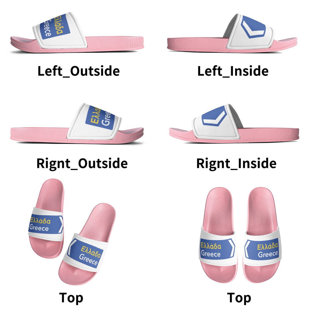 Happy Travels Womens Slides