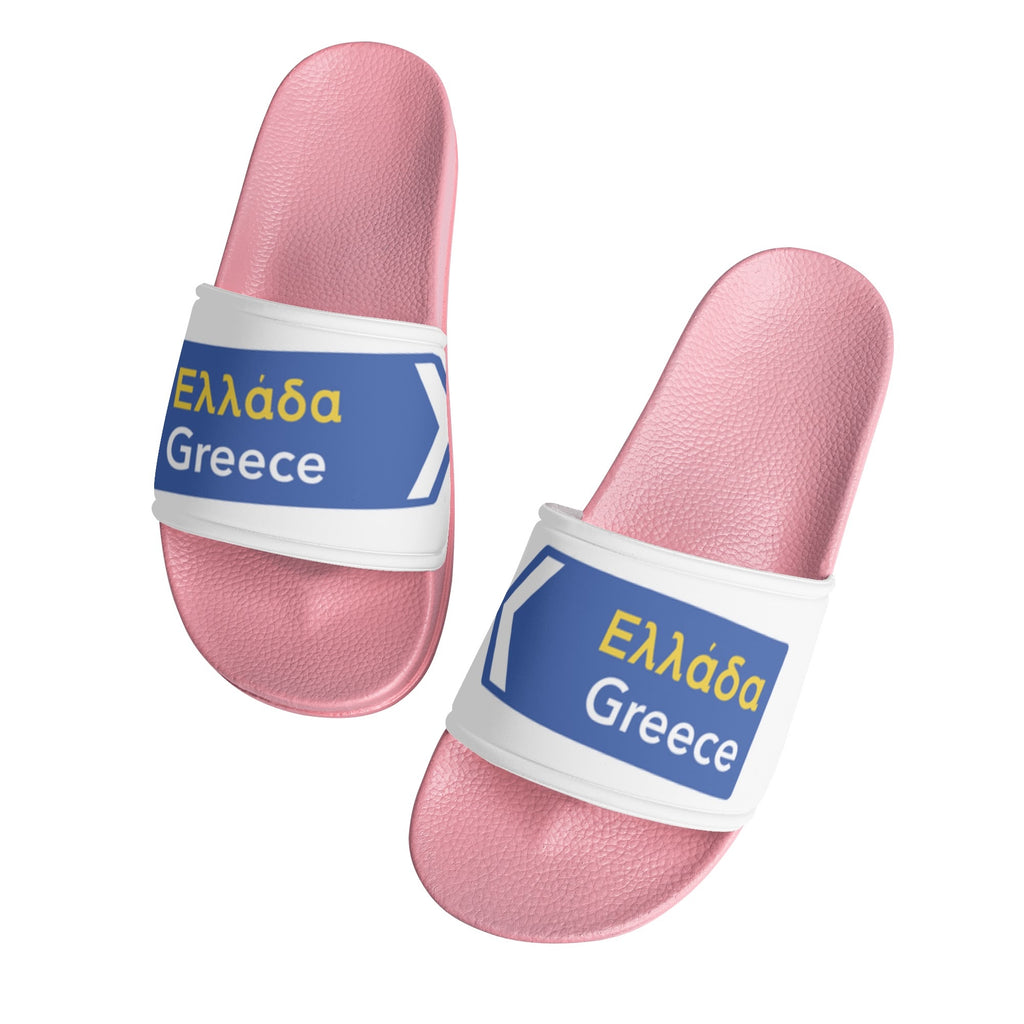 Happy Travels Womens Slides