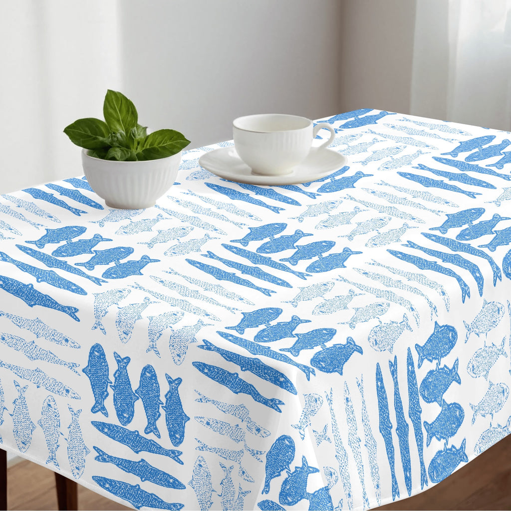 Greek Sardelles Table Runner Tablecloth