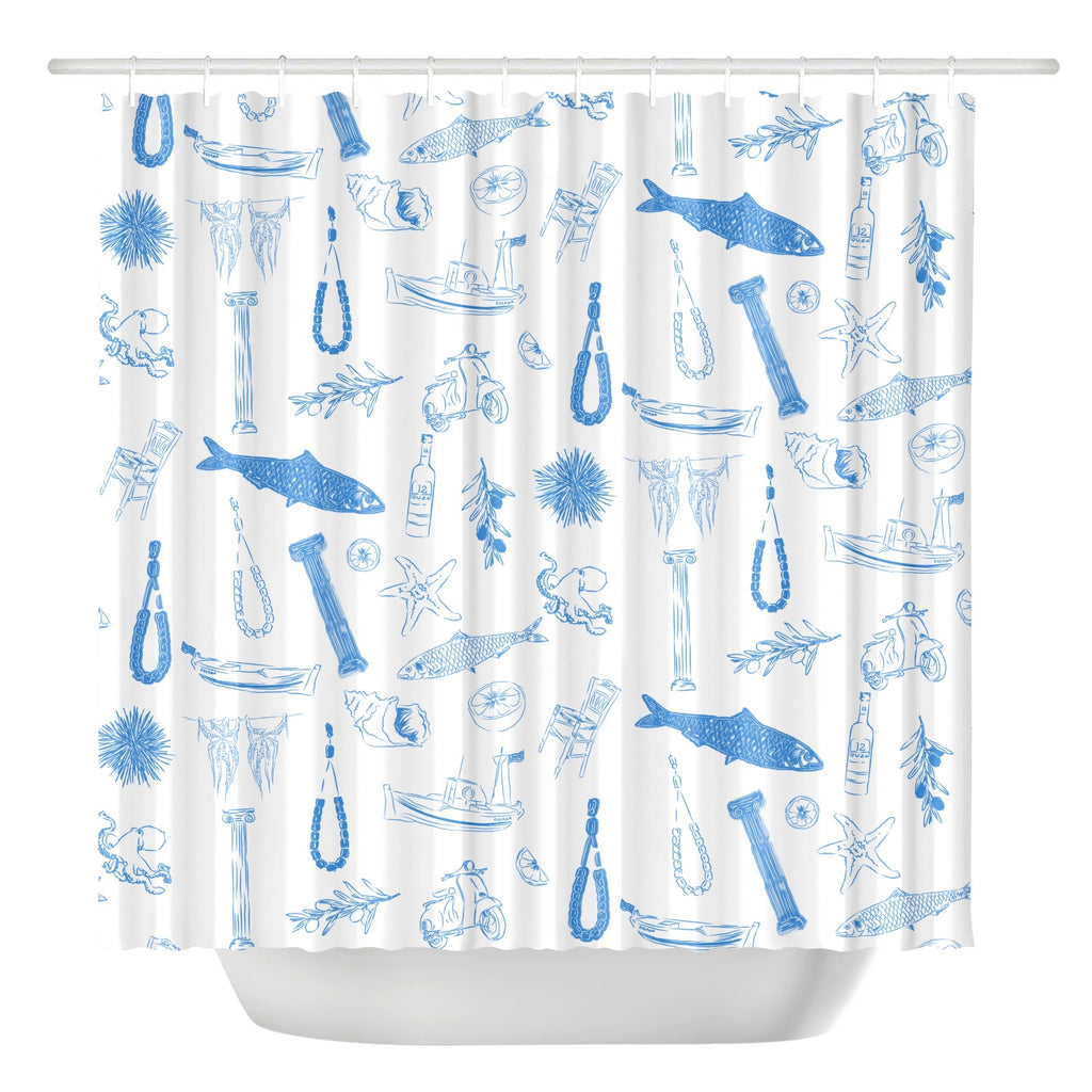 VOSRIO Social Club Shower Curtain