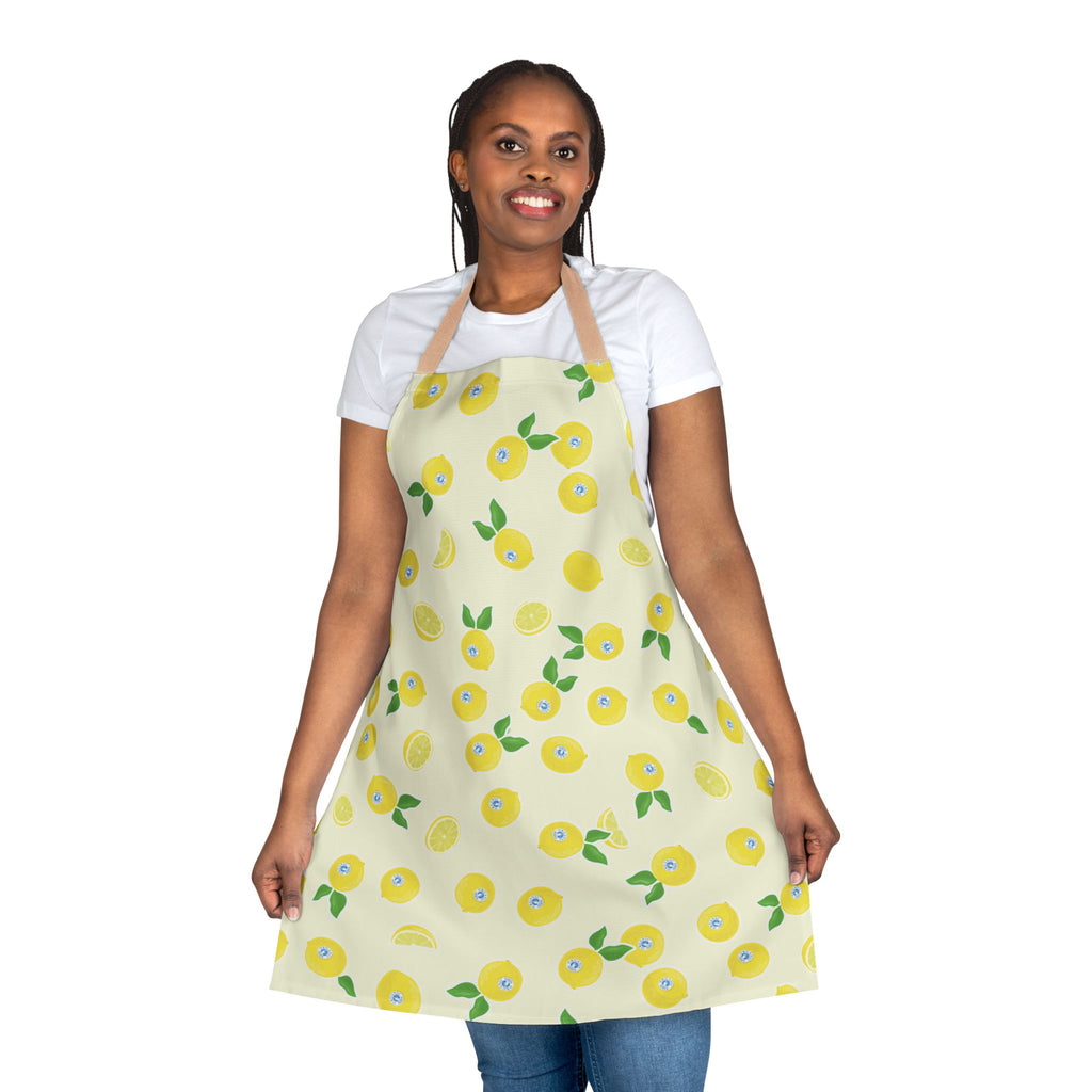 Organic Lemonia Cooking Apron with 3-Color Straps
