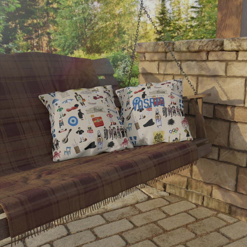 So You're Greek Outdoor Pillows