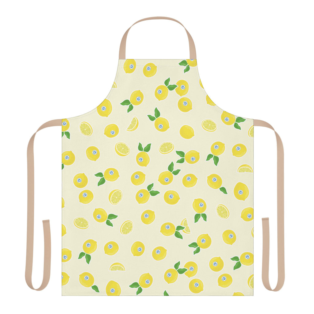 Organic Lemonia Cooking Apron with 3-Color Straps