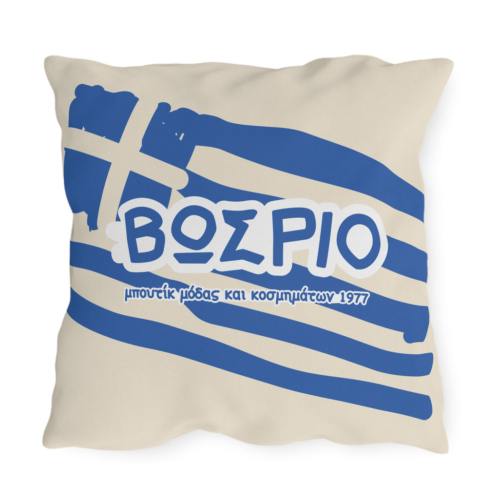 Back to Greek School Outdoor Pillows