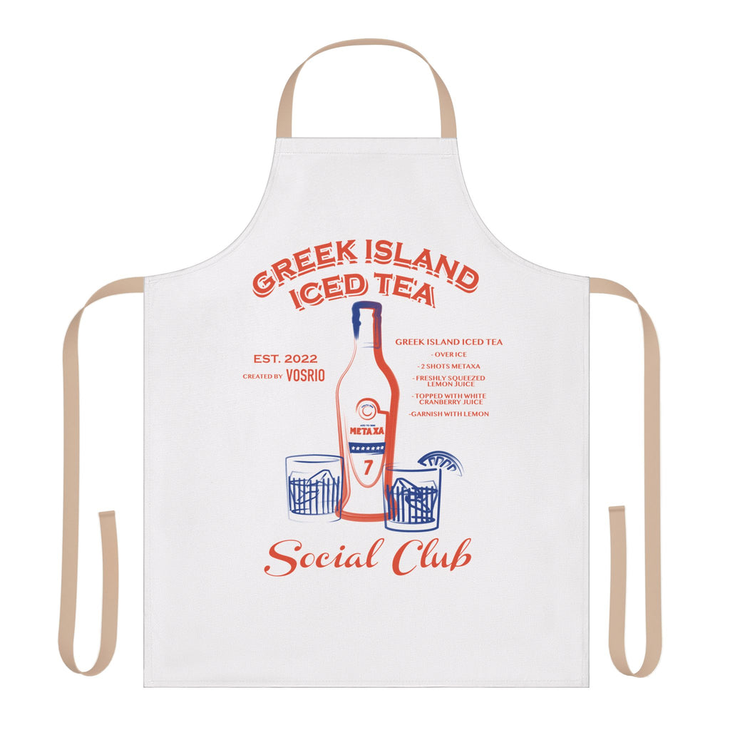 VOSRIO Social Club Cooking Apron with 2-Color Straps