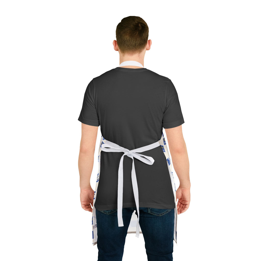 VOSRIO Travels Cooking Apron with 2-Color Straps