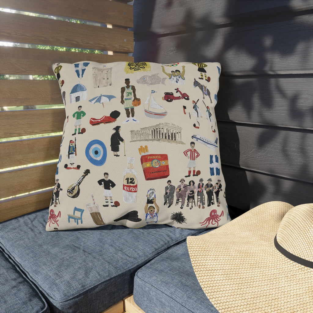 So You're Greek Outdoor Pillows