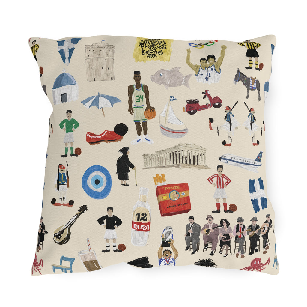 So You're Greek Outdoor Pillows
