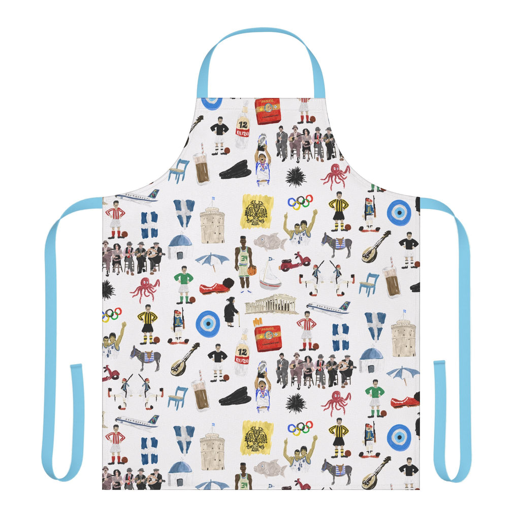 So You're Greek Cooking Apron with 3-Color Straps