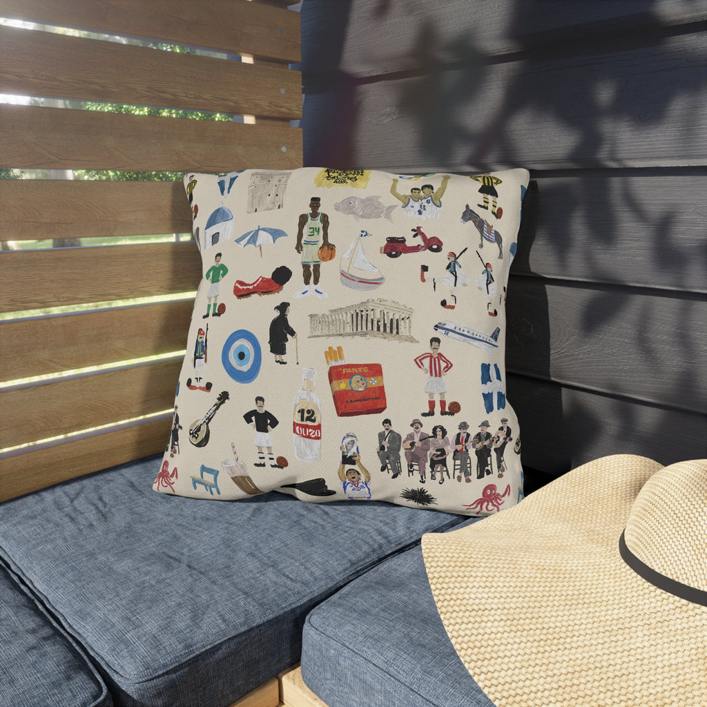 So You're Greek Outdoor Pillows