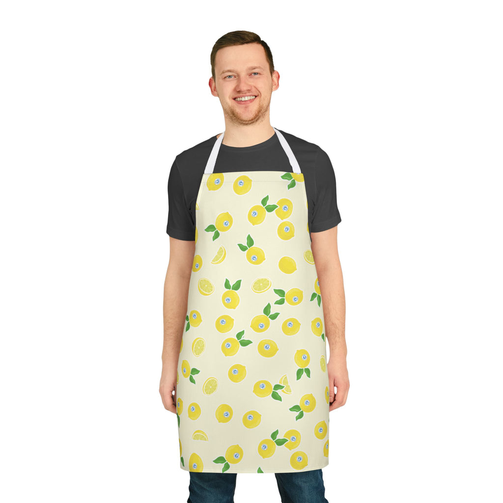 Organic Lemonia Cooking Apron with 3-Color Straps