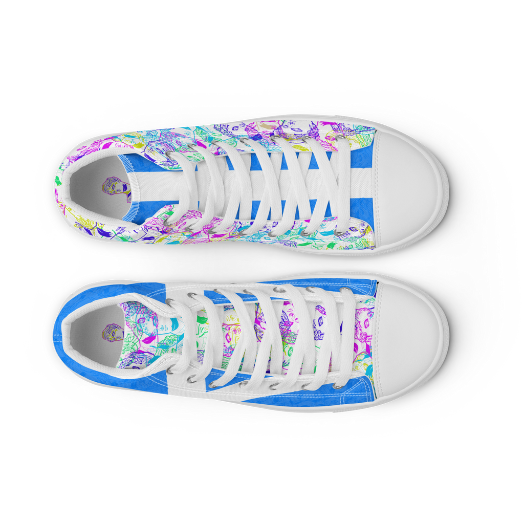 VOSRIO Select CMYK Hellas Women’s high top canvas shoes