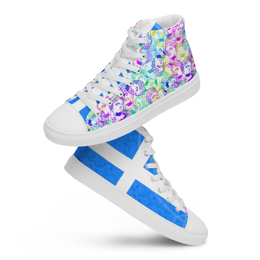 VOSRIO Select CMYK Hellas Women’s high top canvas shoes