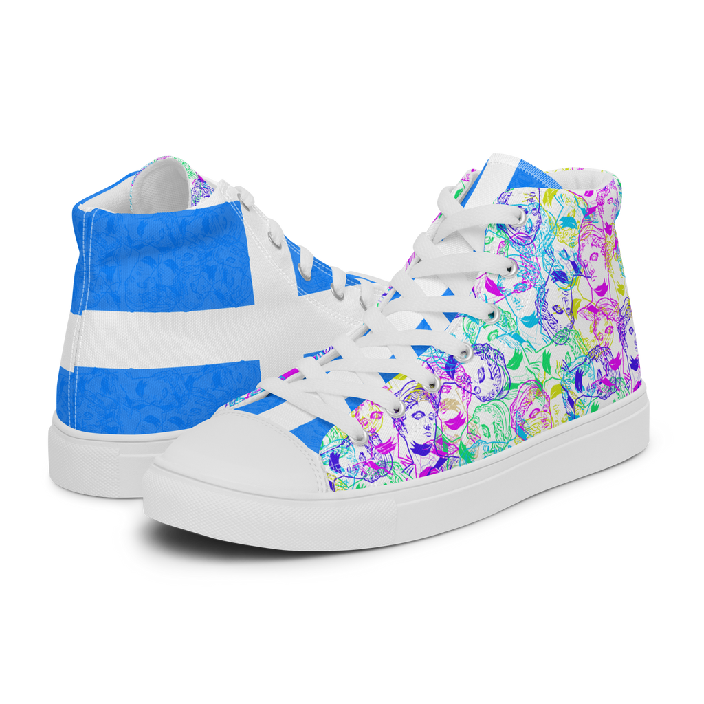 VOSRIO Select CMYK Hellas Women’s high top canvas shoes