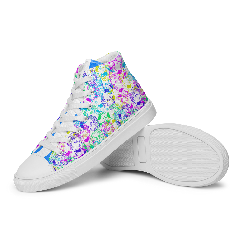 VOSRIO Select CMYK Hellas Women’s high top canvas shoes