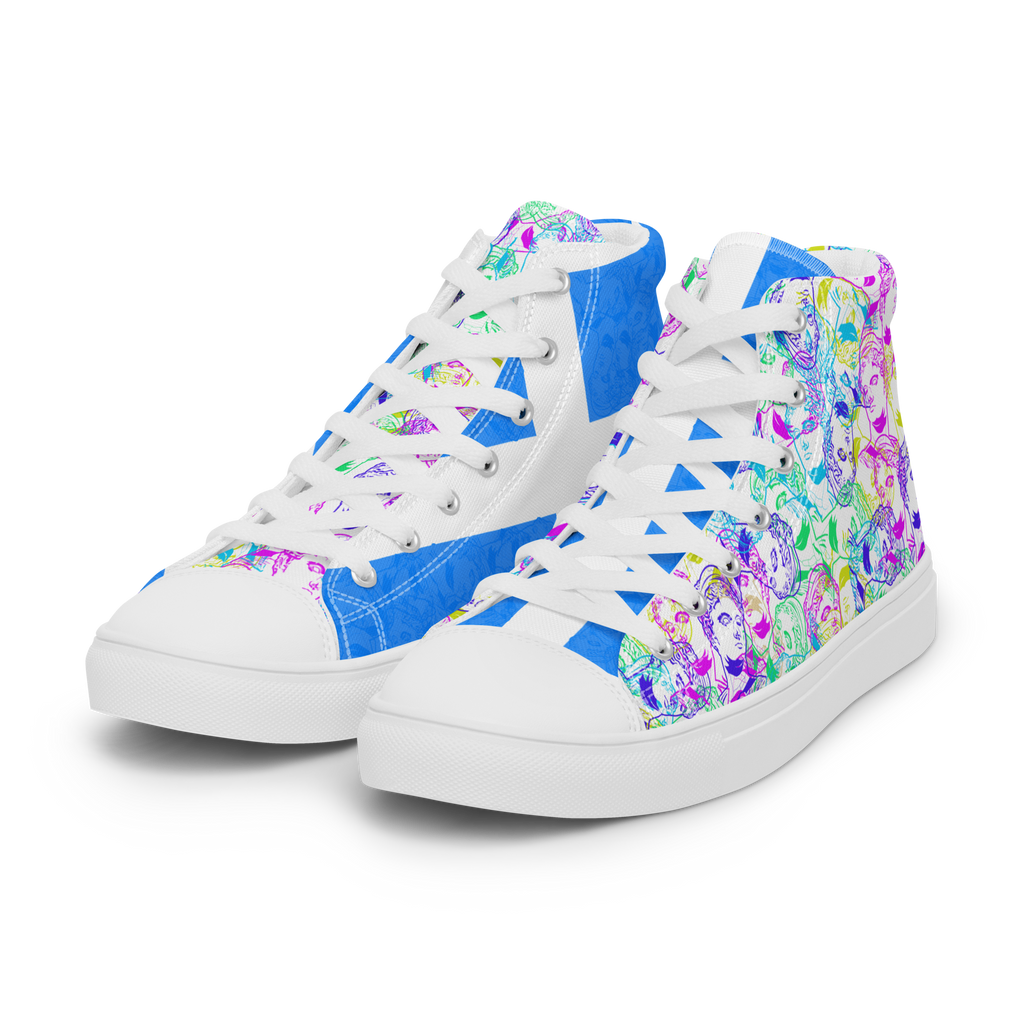 VOSRIO Select CMYK Hellas Women’s high top canvas shoes