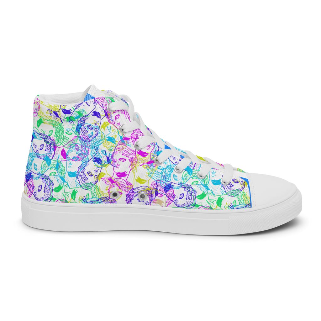 VOSRIO Select CMYK Hellas Women’s high top canvas shoes