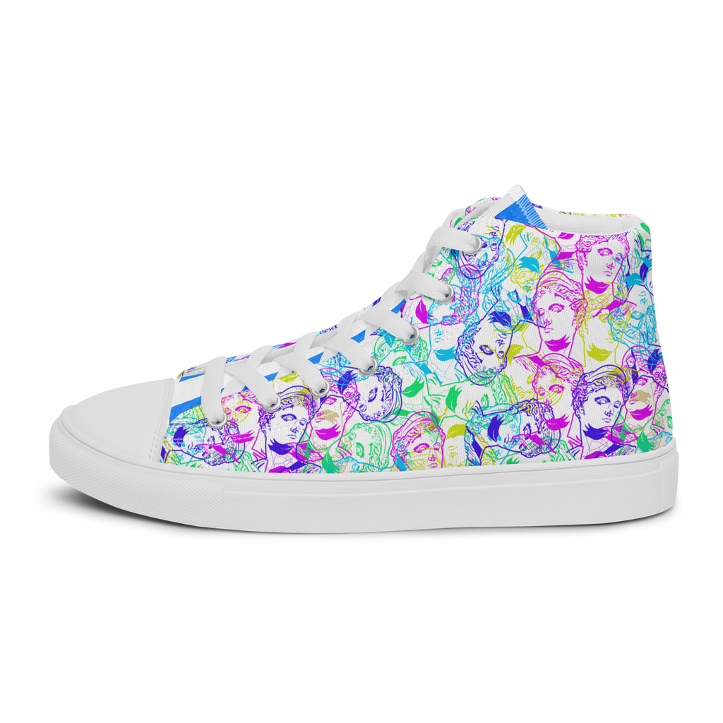 VOSRIO Select CMYK Hellas Women’s high top canvas shoes