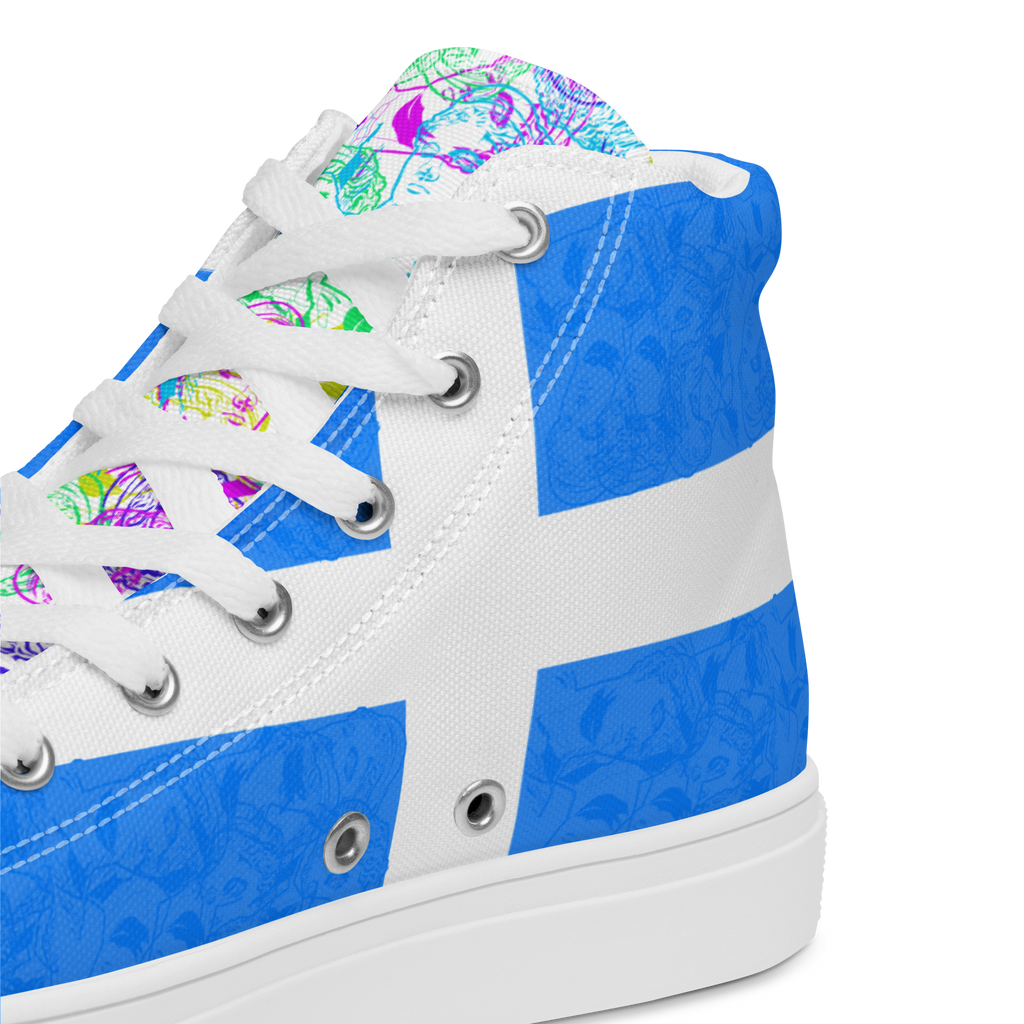 VOSRIO Select CMYK Hellas Women’s high top canvas shoes