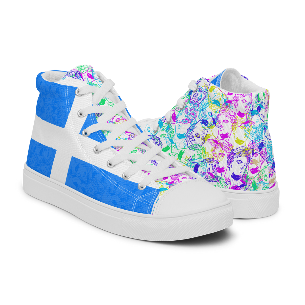 VOSRIO Select CMYK Hellas Women’s high top canvas shoes