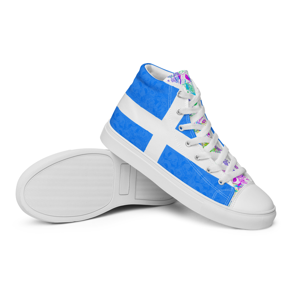VOSRIO Select CMYK Hellas Women’s high top canvas shoes