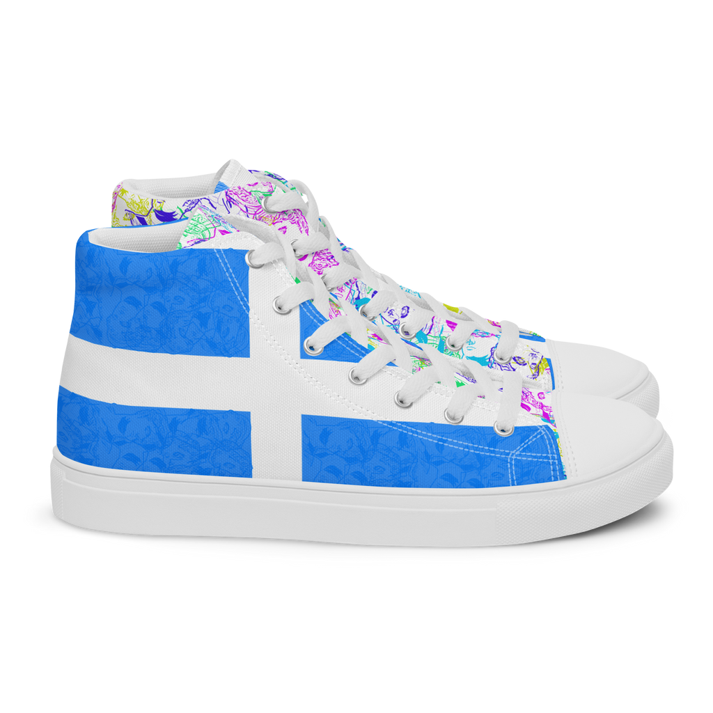 VOSRIO Select CMYK Hellas Women’s high top canvas shoes