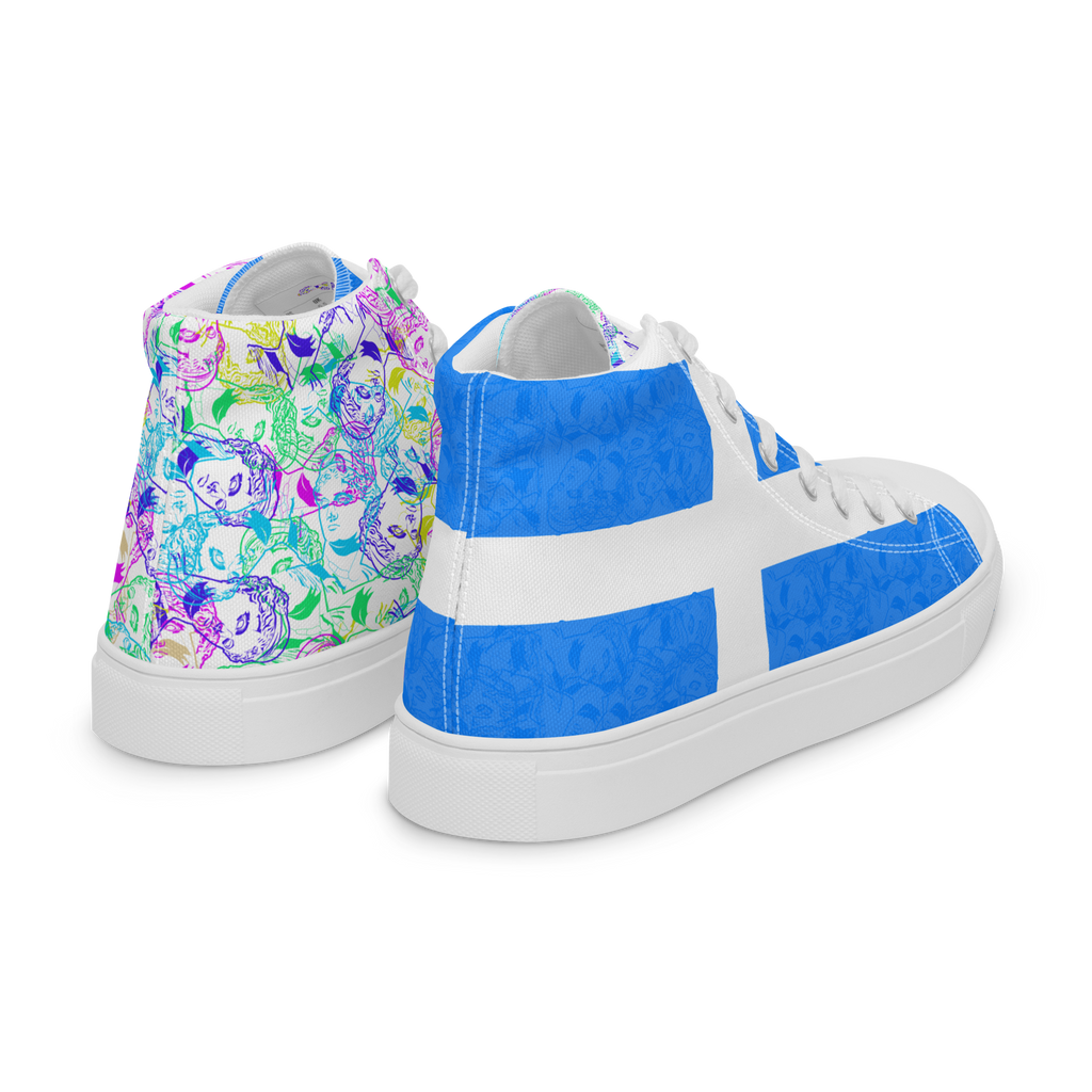 VOSRIO Select CMYK Hellas Women’s high top canvas shoes