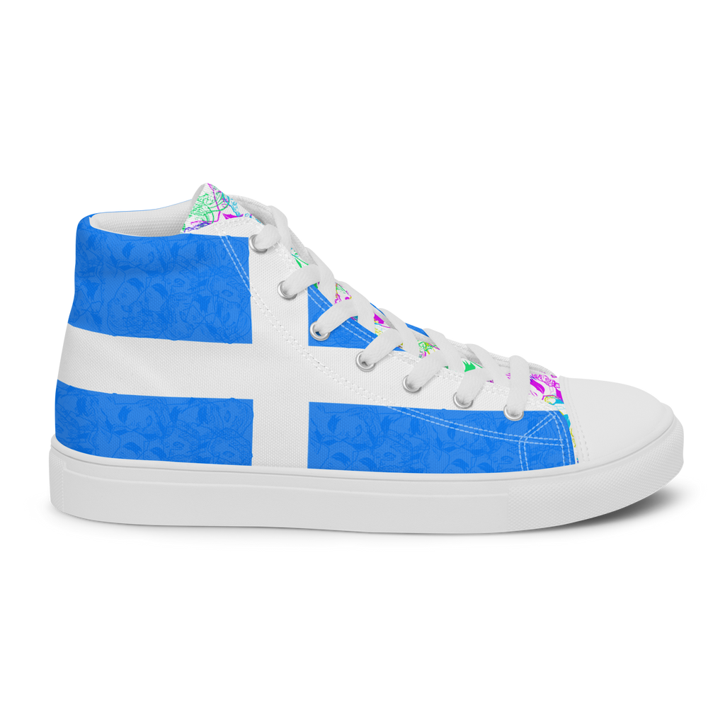 VOSRIO Select CMYK Hellas Women’s high top canvas shoes