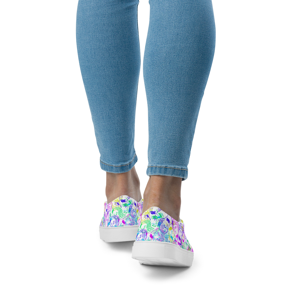 VOSRIO Select CMYK Women’s slip-on canvas shoes