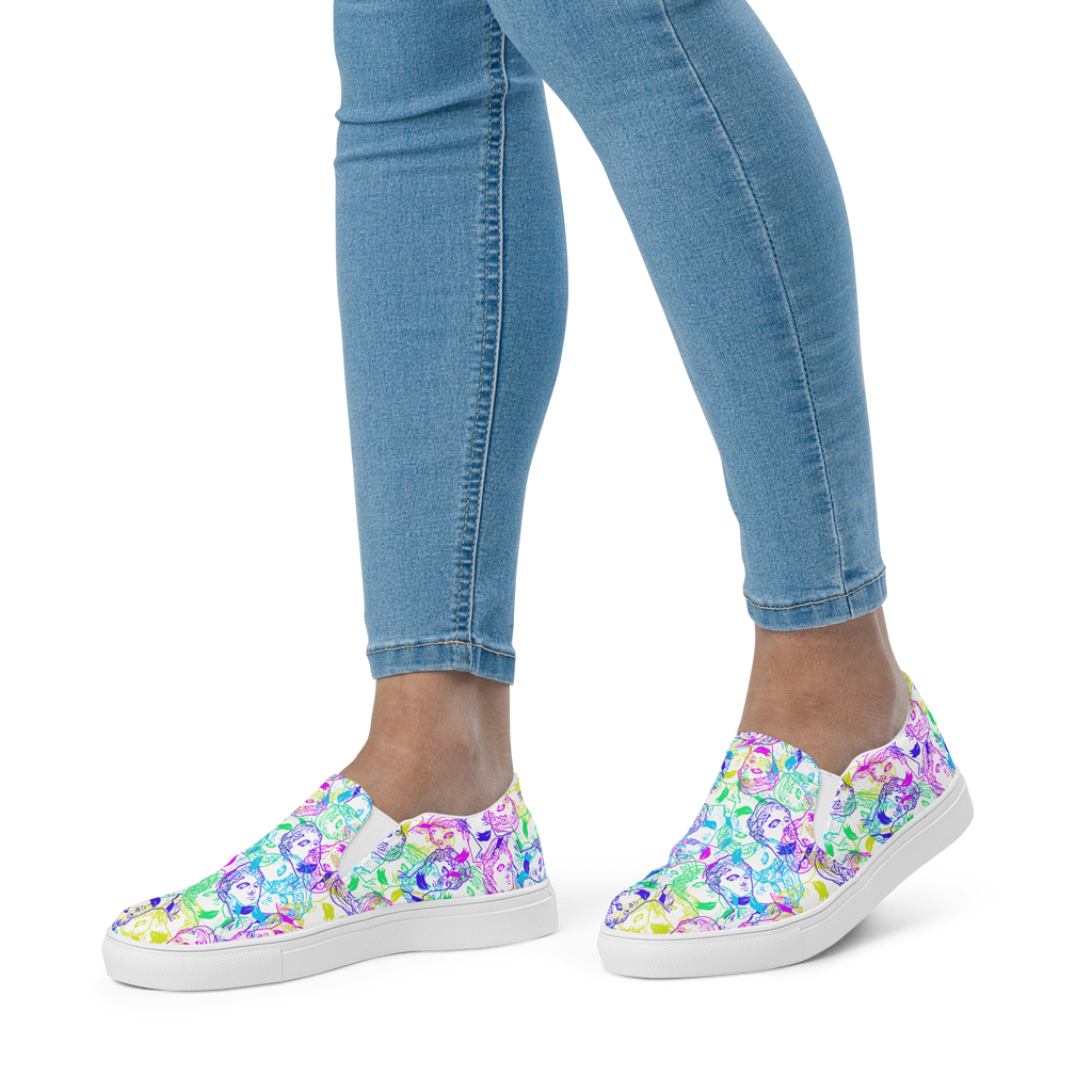 VOSRIO Select CMYK Women’s slip-on canvas shoes