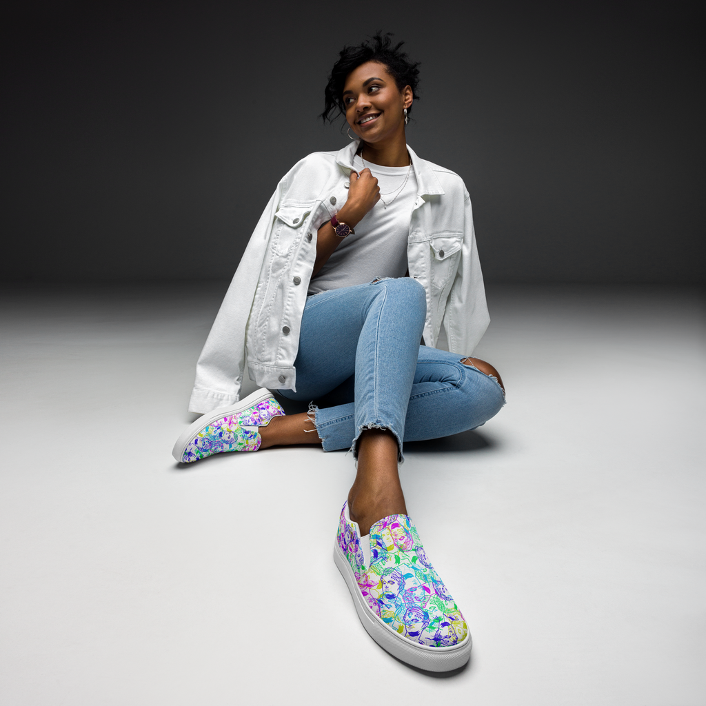 VOSRIO Select CMYK Women’s slip-on canvas shoes