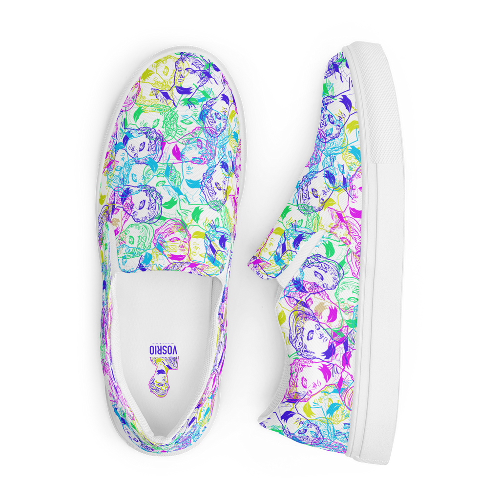 VOSRIO Select CMYK Women’s slip-on canvas shoes