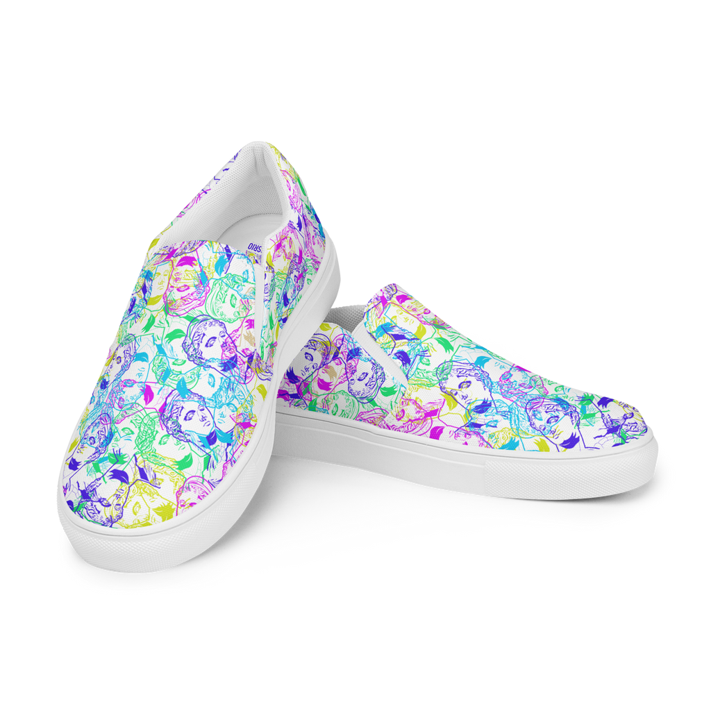 VOSRIO Select CMYK Women’s slip-on canvas shoes