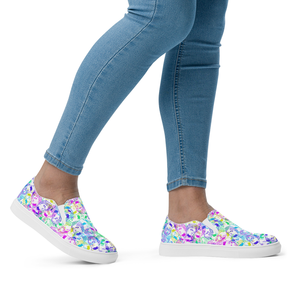 VOSRIO Select CMYK Women’s slip-on canvas shoes
