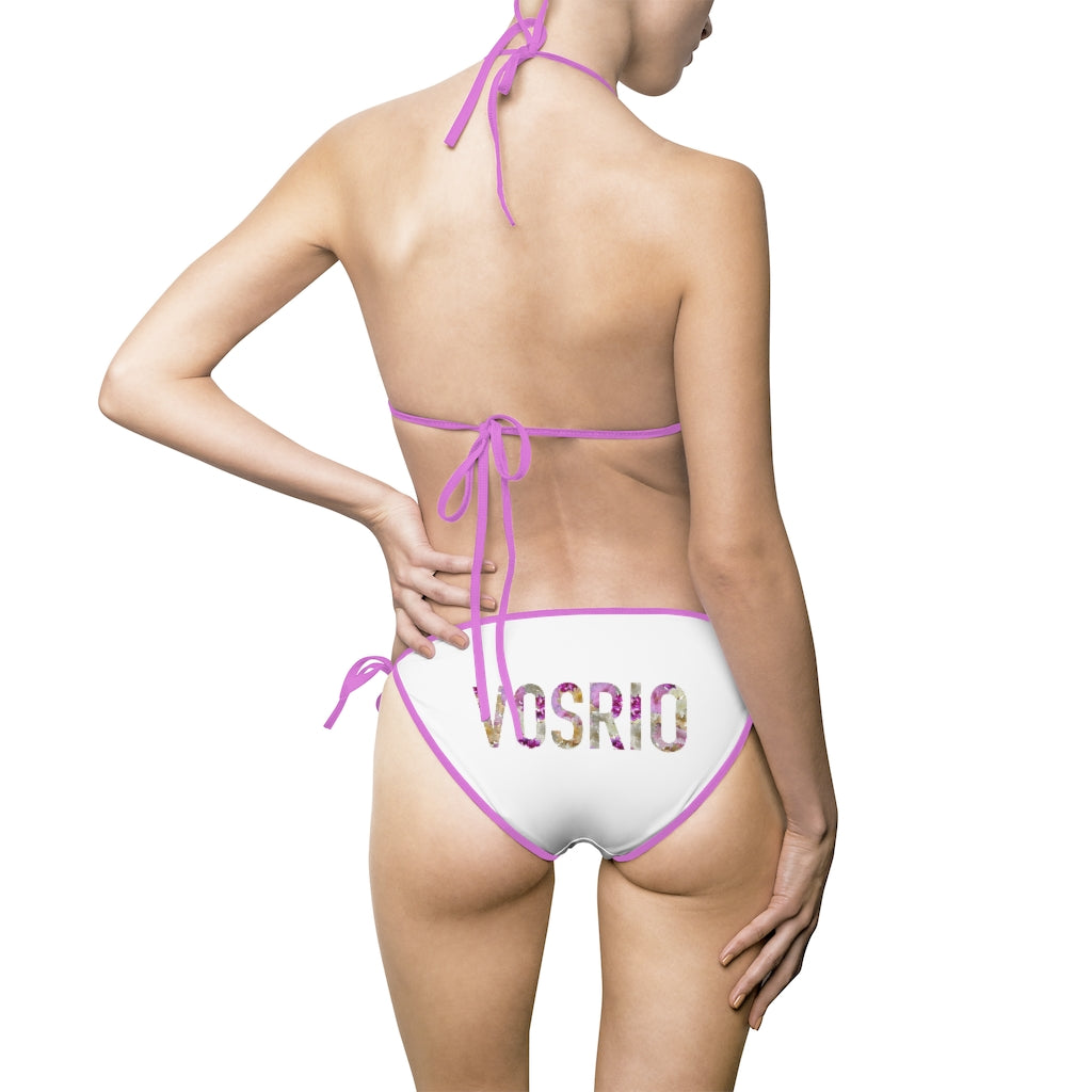 VOSRIO Flowers Women's Bikini Swimsuit