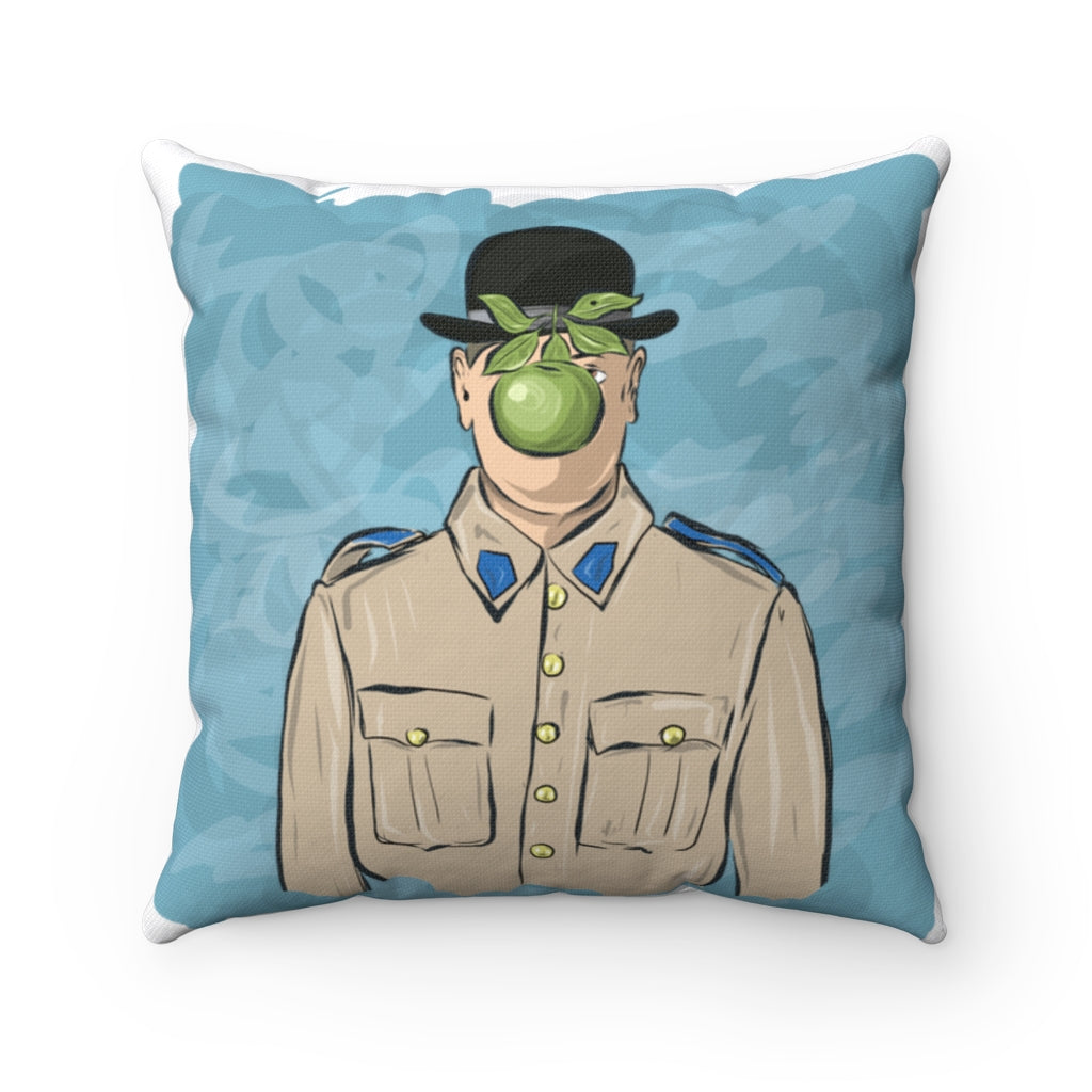 Son Of Greece Green Spun Polyester Square Pillow