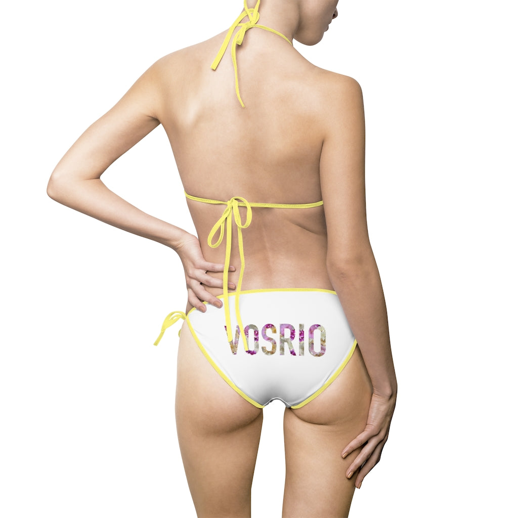 VOSRIO Flowers Women's Bikini Swimsuit