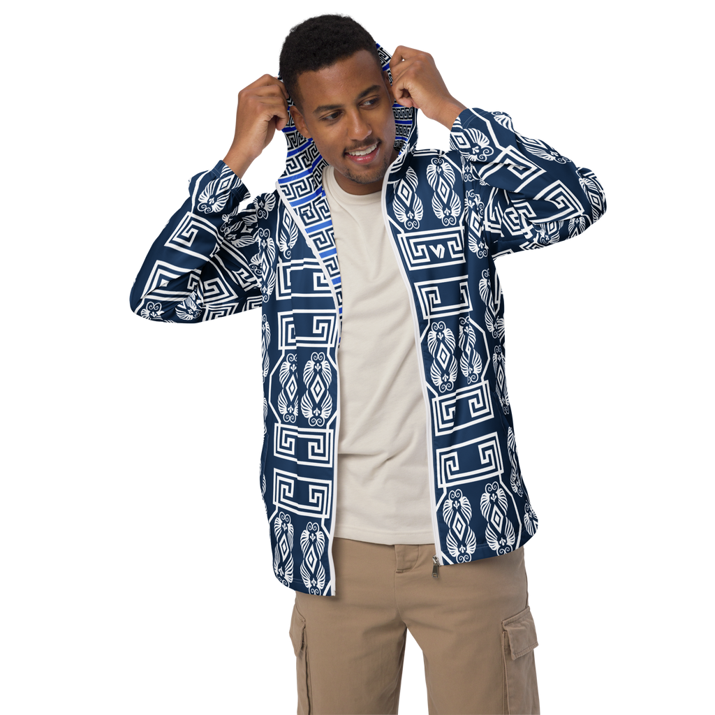 The Key White Men’s windbreaker