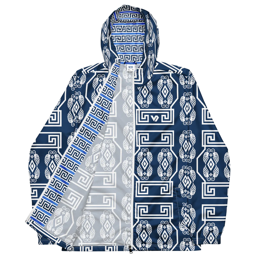 The Key White Men’s windbreaker