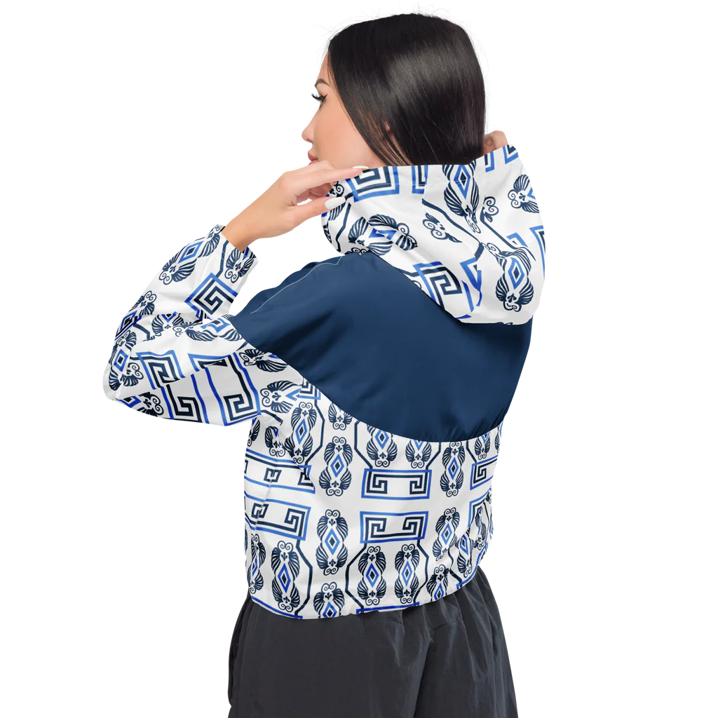 The Key Navy Women’s cropped windbreaker