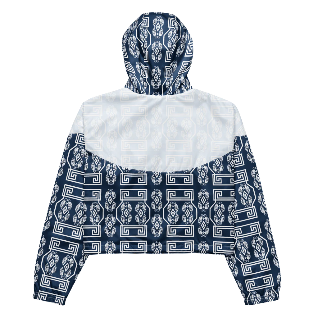 The Key White Women’s cropped windbreaker