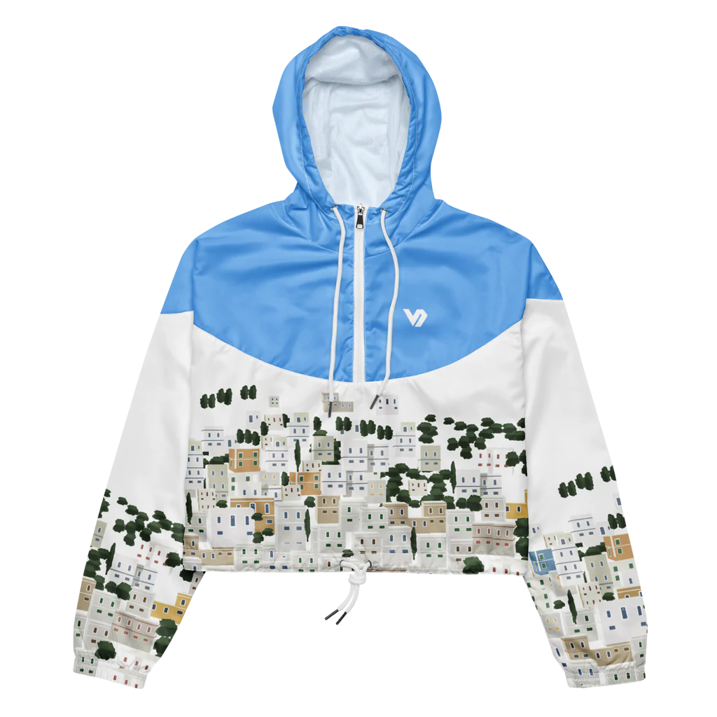 Panagies Women’s cropped windbreaker