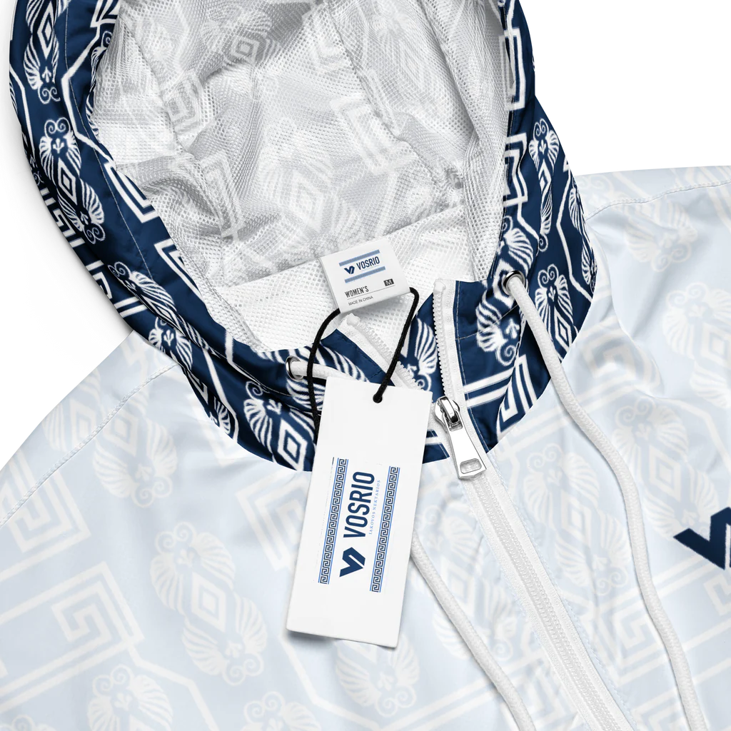 The Key White Women’s cropped windbreaker